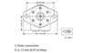 Picture of Danfoss Motor OMP - SAE A 2 Bolt 1" Key Shaft 1/2" BSP Ports