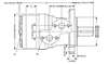 Picture of Danfoss OMR - SAE A 2 Bolt 1" key Shaft 1/2" BSP Ports