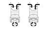 Picture of Danfoss OMT - SAE C 4 Bolt 40mm Key Shaft 3/4" BSP Ports