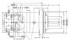 Picture of Danfoss OMV - SAE C 4 Bolt 16T Spline Shaft 1" BSP Ports