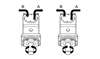 Picture of Danfoss OMV - SAE C 4 Bolt 16T Spline Shaft 1" BSP Ports