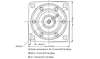 Picture of Danfoss OMV - SAE C 4 Bolt 50mm Key Shaft 1" BSP Ports