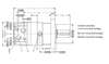 Picture of Danfoss OMS - SAE A 4 Bolt Taper Key 0.5 BSP